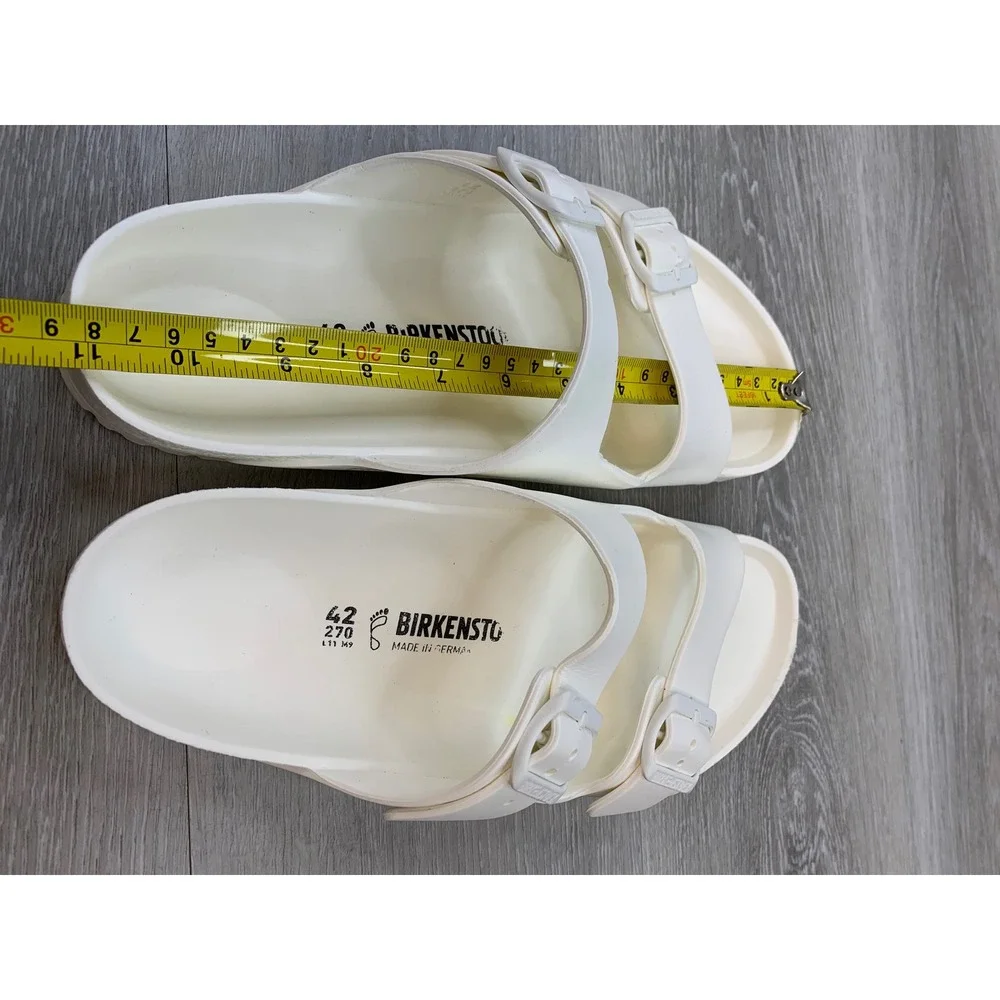 Birkenstock Women's Sandals Arizona Essentials White 11 Casual Comfort Shoes